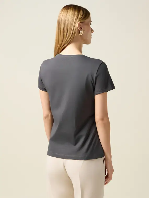 Oltre T-shirt Donna Grigio 2808366 miniatura 2