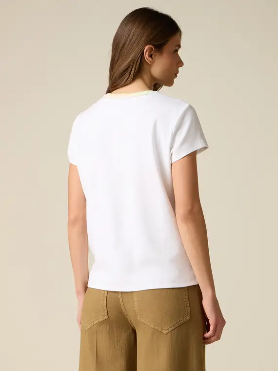 Oltre T-shirt Donna Bianco 4377757 miniatura 2
