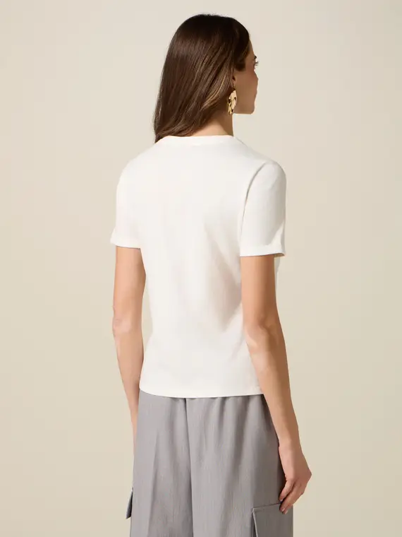 Oltre T-shirt Donna Bianco 4244752 miniatura 2