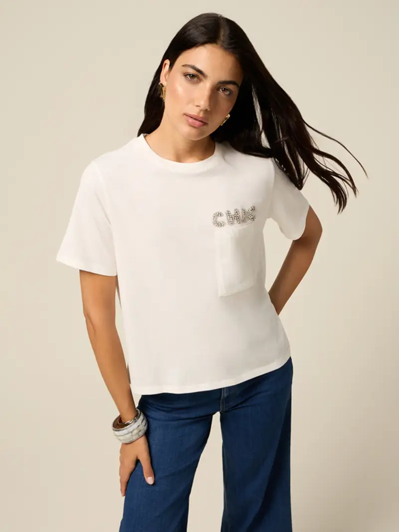 Oltre T-shirt Donna Bianco 1939376