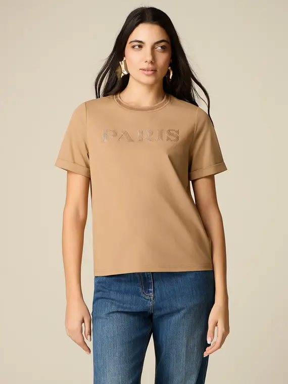 Oltre T-shirt Donna Beige 4244742