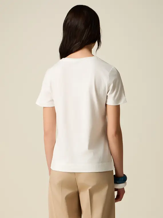 Oltre T-shirt Donna Bianco 4377758 miniatura 2