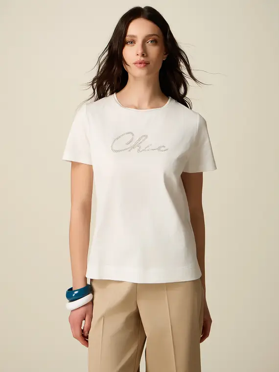Oltre T-shirt Donna Bianco 4377758