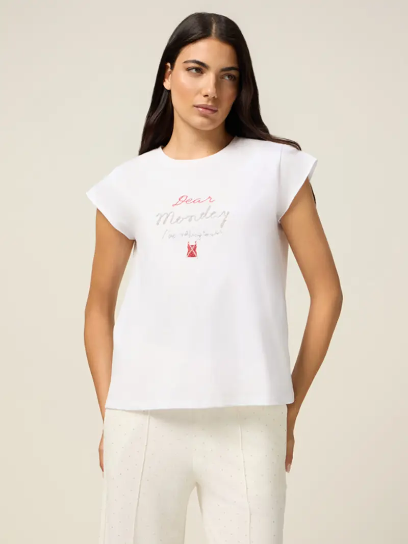 Oltre T-shirt Donna Bianco 1939409