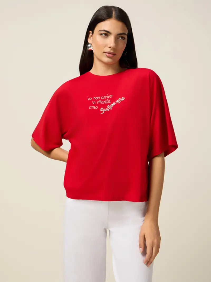 Oltre T-shirt Donna Rosso 1939414