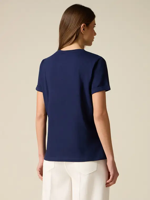 Oltre T-shirt Donna Blu 4377751 miniatura 2