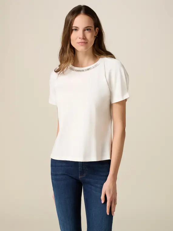 Oltre T-shirt Donna Bianco 4244748