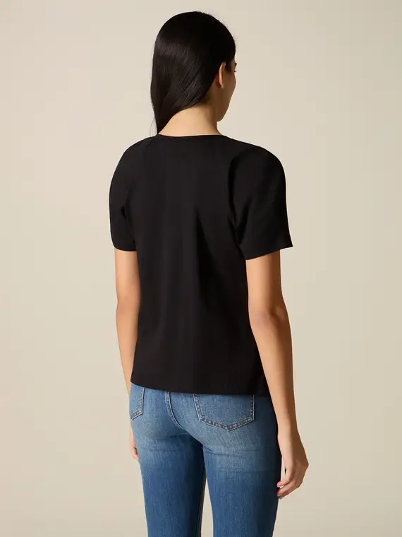 Oltre T-shirt Donna Nero 4244749 miniatura 2