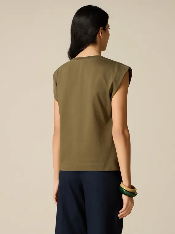 Oltre T-shirt Donna Verde 4377755 miniatura 2