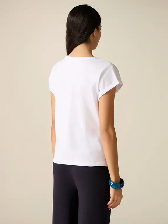 Oltre T-shirt Donna Bianco 4244746 miniatura 2