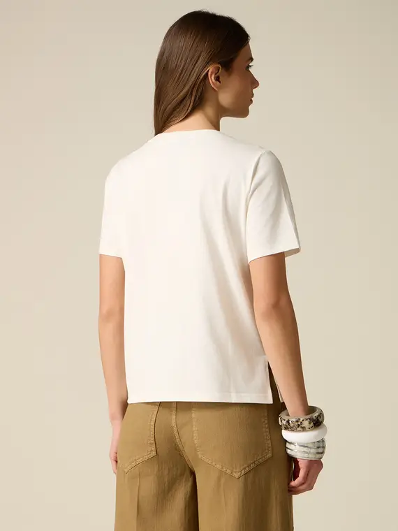 Oltre T-shirt Donna Bianco 4377740 miniatura 2
