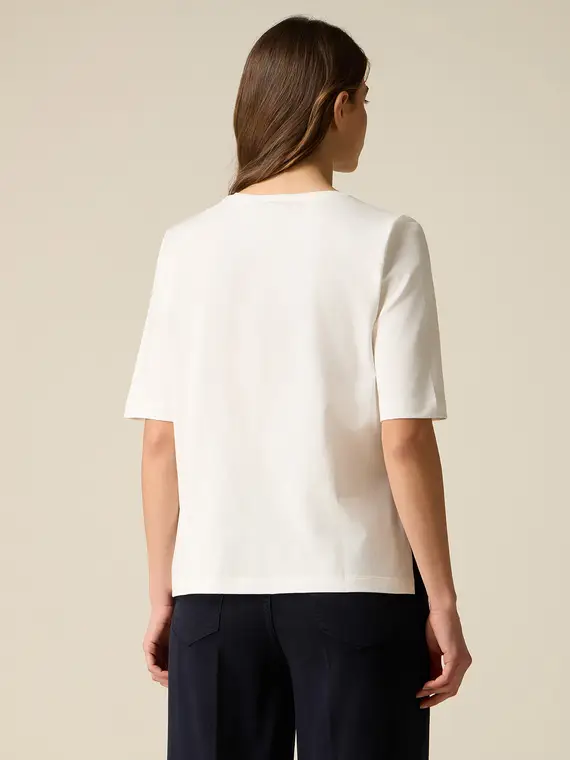 Oltre T-shirt Donna Bianco 4377746 miniatura 2