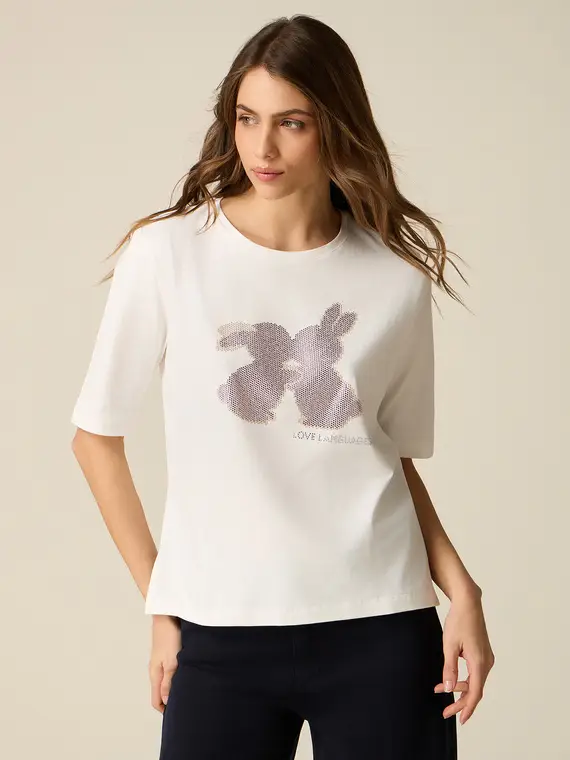 Oltre T-shirt Donna Bianco 4377746