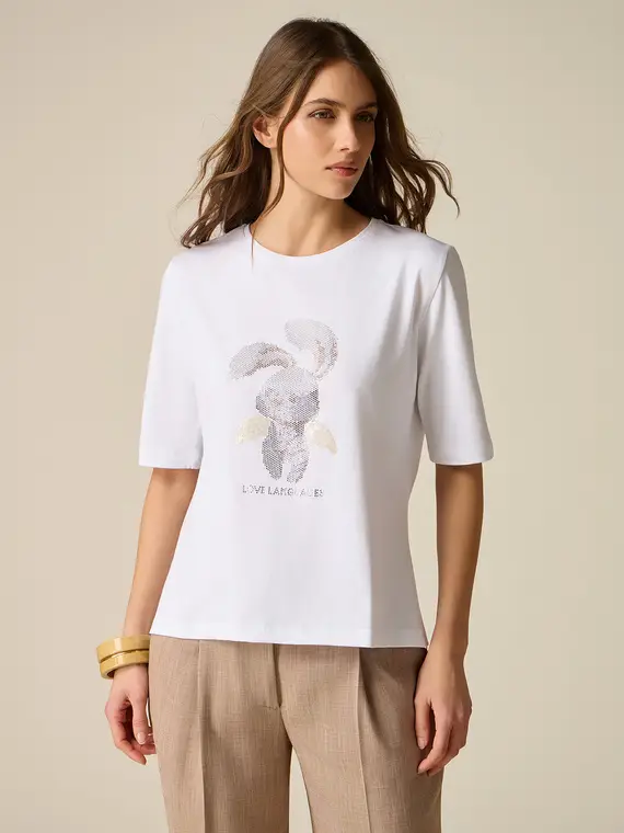 Oltre T-shirt Donna Bianco 4377749
