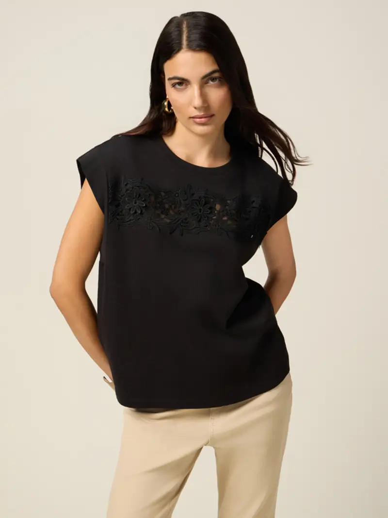 Oltre T-shirt Donna Nero 1939569