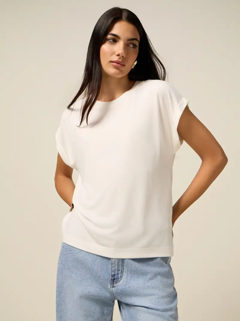 Oltre T-shirt Donna Bianco 2226151