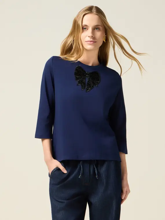 Oltre T-shirt Donna Blu 2808364