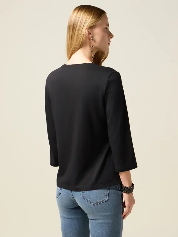 Oltre T-shirt Donna Nero 2808365 miniatura 2