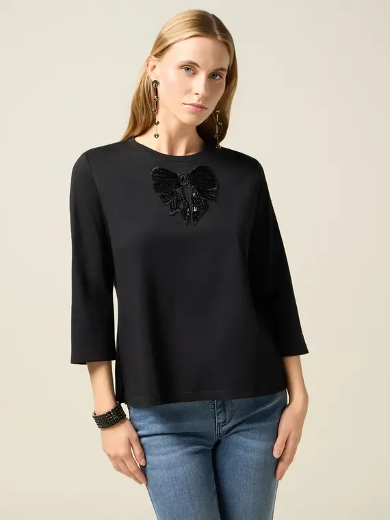Oltre T-shirt Donna Nero 2808365