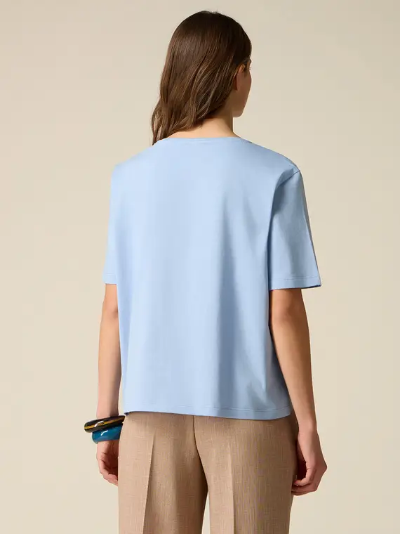 Oltre T-shirt Donna Azzurro 4377747 miniatura 2