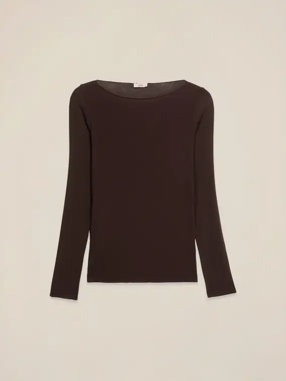 Oltre T-shirt Donna Marrone 3241467