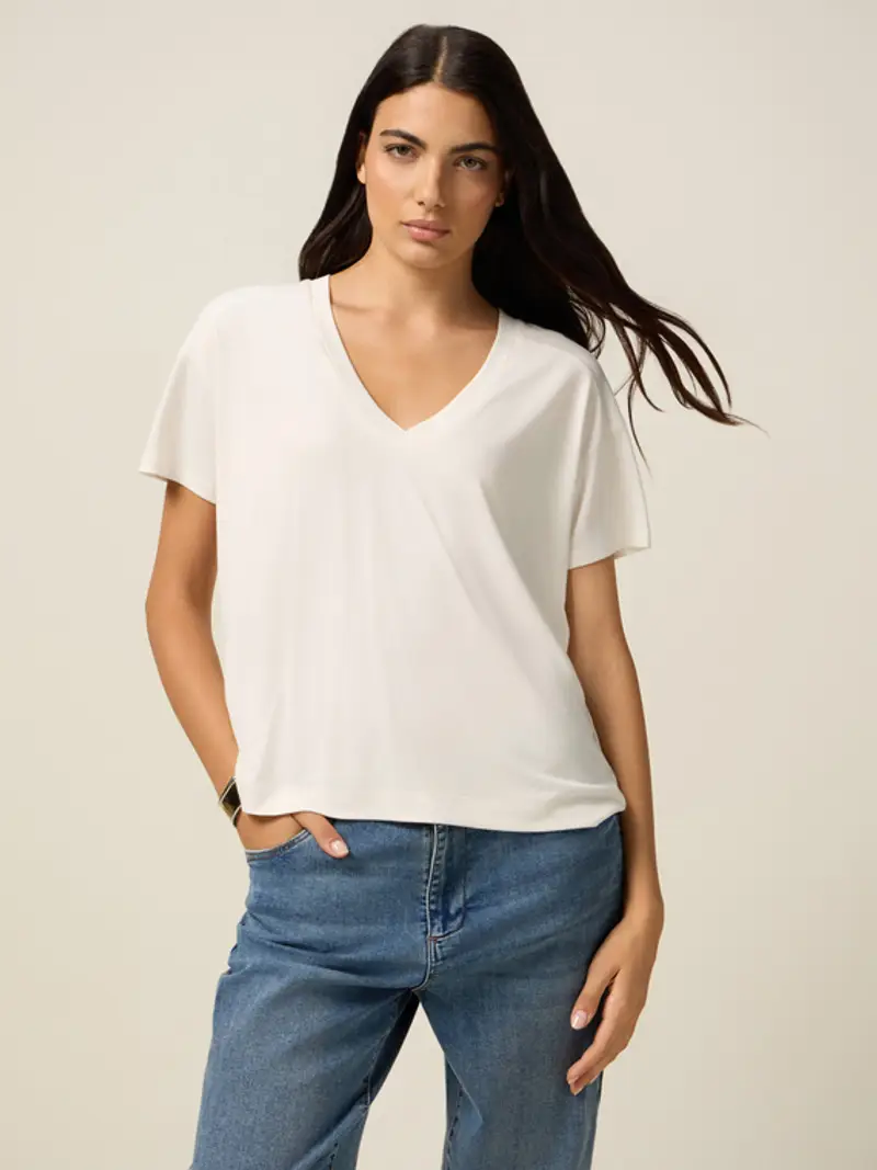Oltre T-shirt Donna Bianco 2226149