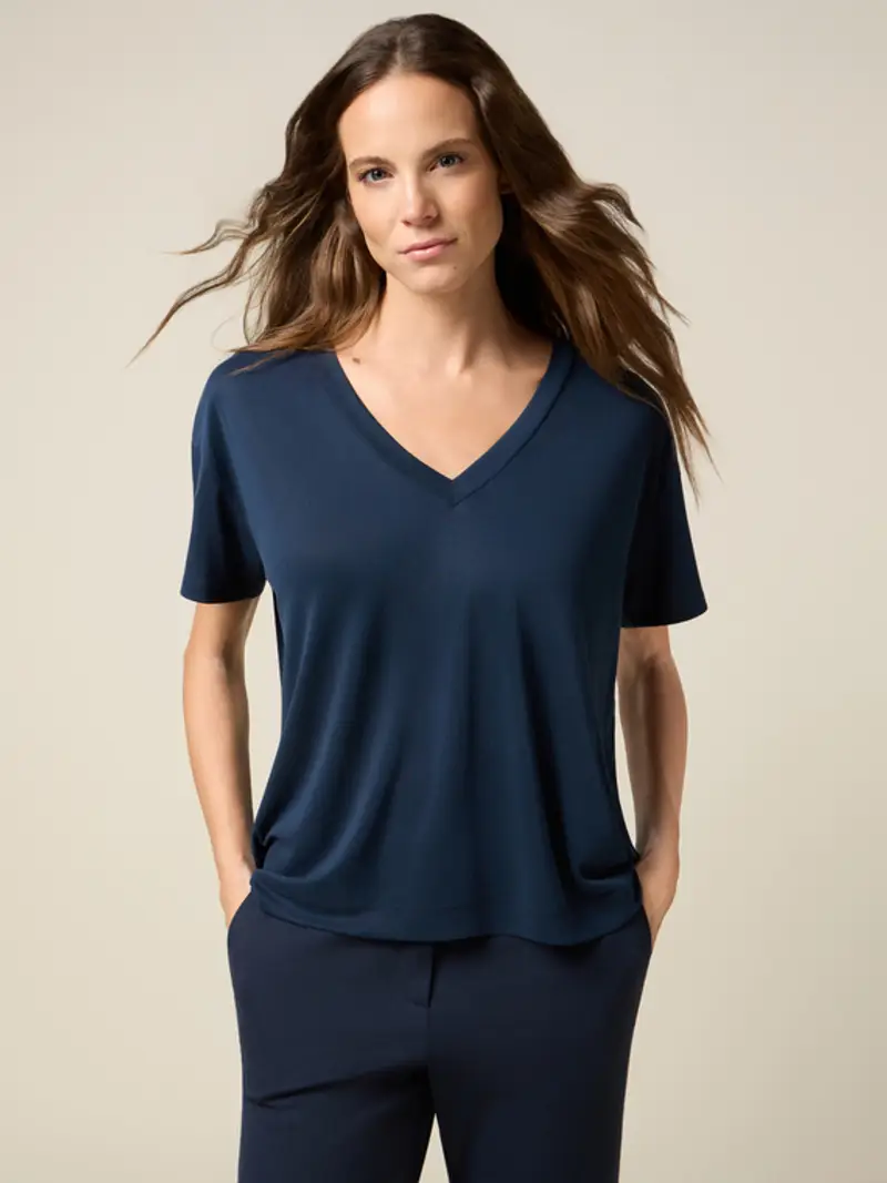 Oltre T-shirt Donna Blu 2226150