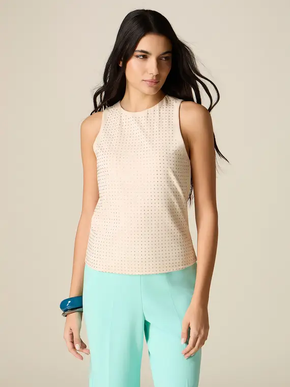 Oltre Top Donna Beige 4244738
