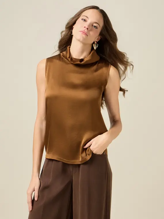 Oltre Top Donna Marrone 3508681