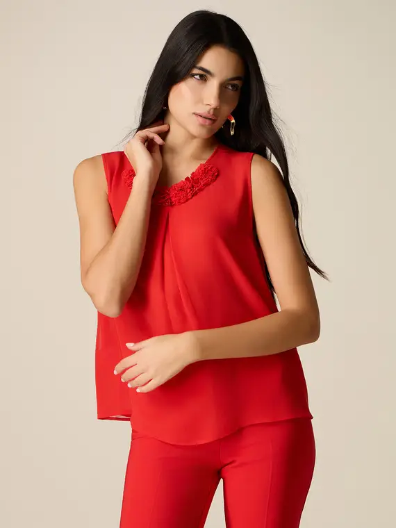 Oltre Top Donna Rosso 4244693