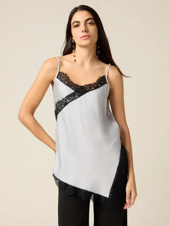 Oltre Top Donna Grigio 3851332