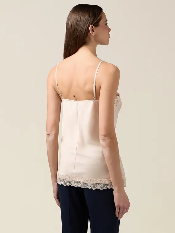 Oltre Top Donna Beige 4118280 miniatura 2