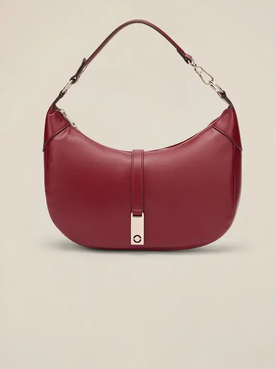 Tracolla con zip e ciondolo metallico Donna, Rosso miniatura 2