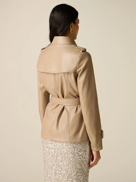 Oltre Trench Donna Beige 4244876 miniatura 2