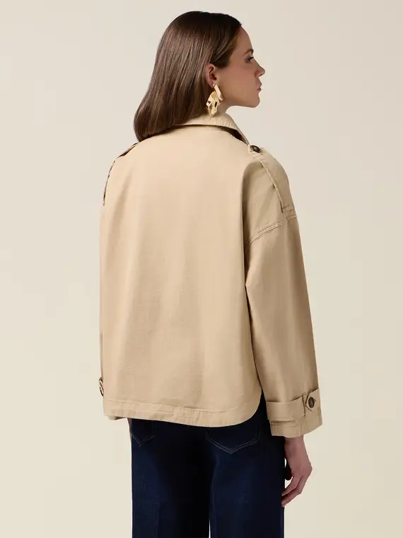 Oltre Trench Donna Beige 4377675 miniatura 2