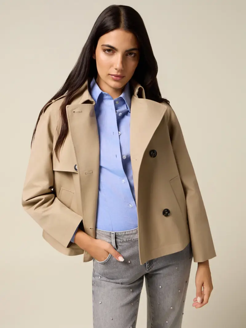 Oltre Trench Donna Beige 2187323