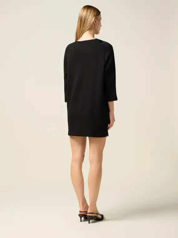 Vestito in scuba con spille gioiello Donna miniatura 2