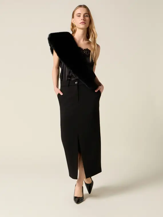 Vestito tubino bimaterico Donna