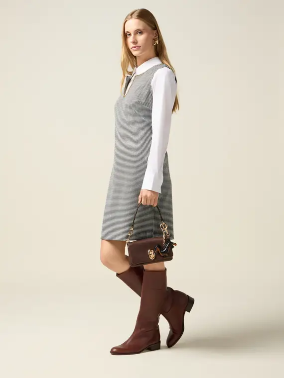 Vestito tubino pied de poule Donna