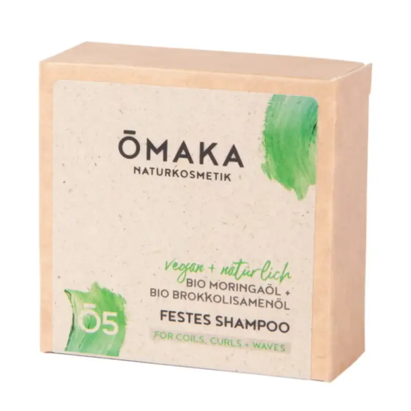 Ō5 Shampoo Solido Olio di Moringa Bio e Olio di Semi di Broccoli Bio, 55 g