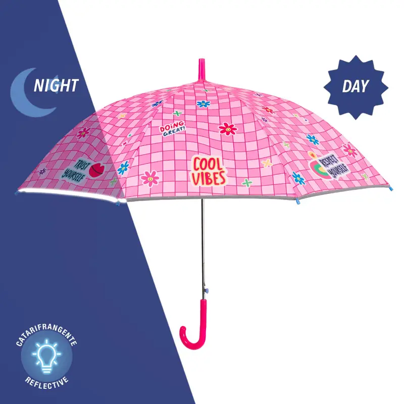 Ombrello Cool Vibes Rosa Automatico