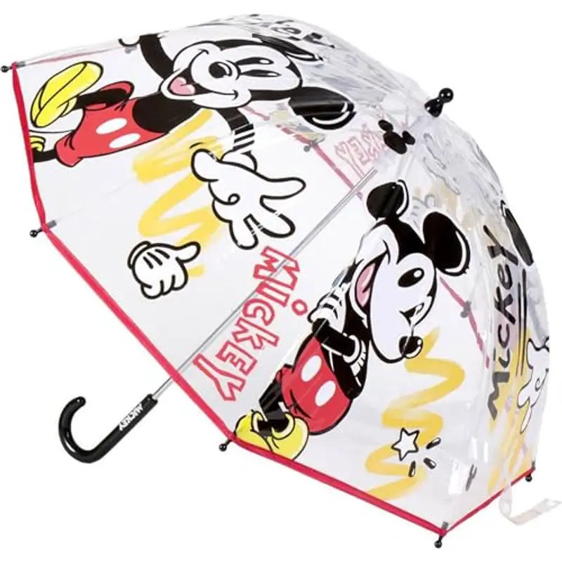 Ombrello Disney per bambini con Frozen, Topolino, Minnie e Stitch – ombrello per bambini resistente al vento e