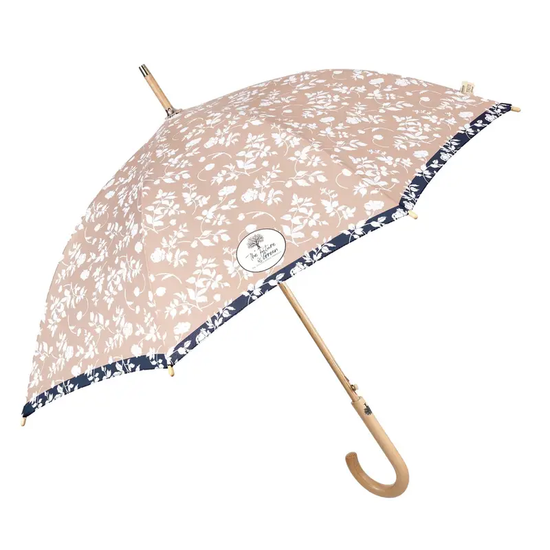 Ombrello Green Lungo Fiore Bianco