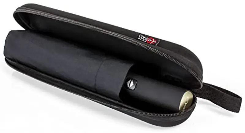 Ombrello Portatile Automatico Antivento, CABIN GO 4450 Ombrello Pieghevole Compatto Resistente Leggero con Custodia miniatura 3
