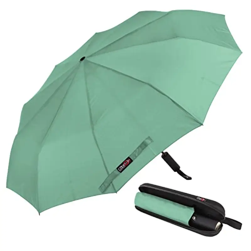 Ombrello Portatile Automatico Antivento, CABIN GO 4450 Ombrello Pieghevole Compatto Resistente Leggero con Custodia