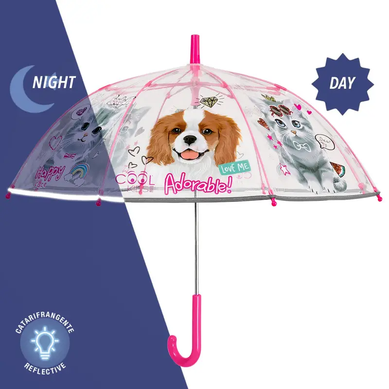 Ombrello Trasparente Cani e Gatti
