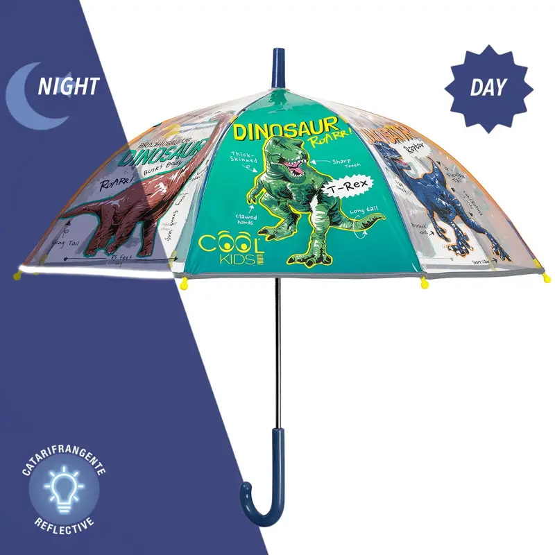 Ombrello Trasparente Dinosauri Manuale
