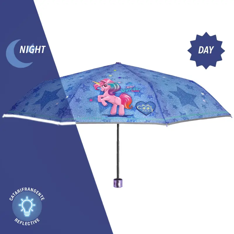 Ombrello Unicorno Mini Denim