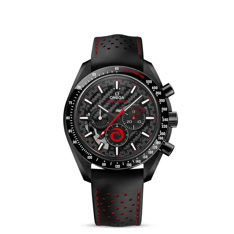 Dark Side Of The Moon Chronograph 44,25 Mm - Ceramica Nera - Cinturino Caucciù