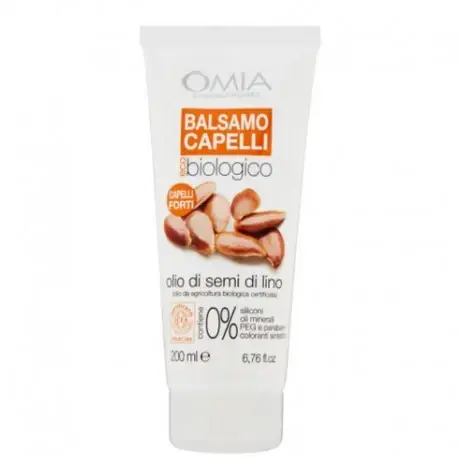 Balsamo Eco Biologico Olio Di Semi Di Lino Capelli Crespi 180 Ml